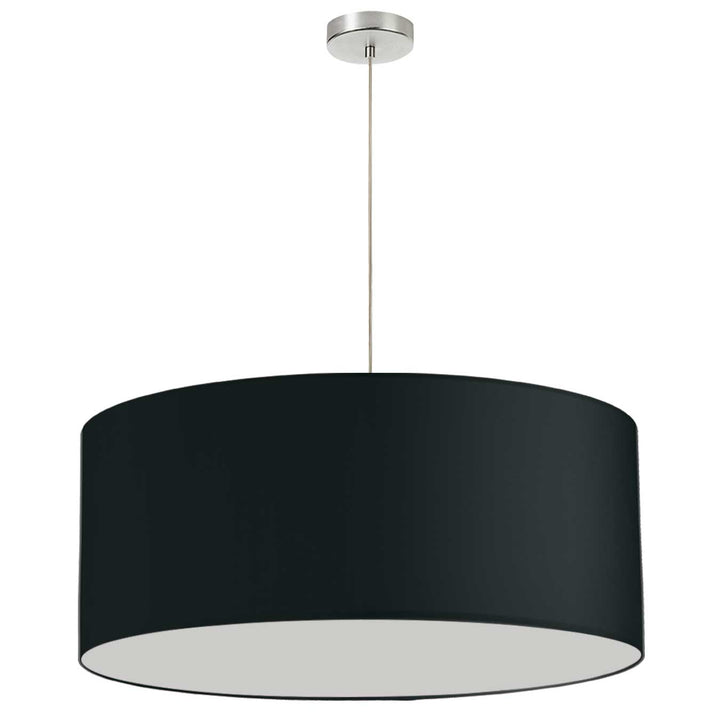 Oversized Drum One Light Pendant in Black - available from The Lighting Shoppe, trusted by Canadian homeowners