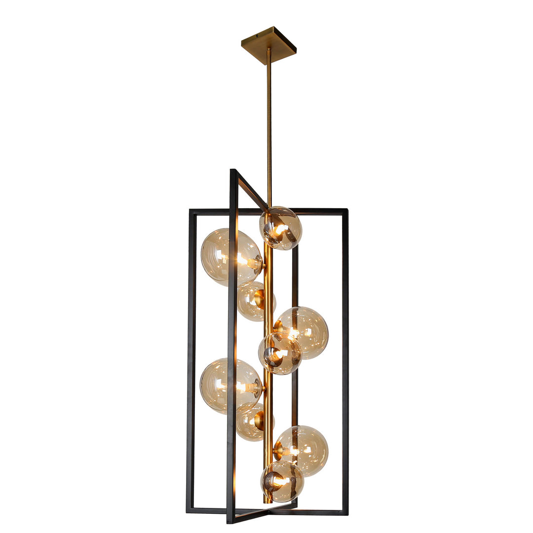 Glasgow Nine Light Pendant in Vintage Bronze - available from The Lighting Shoppe, trusted by Canadian homeowners