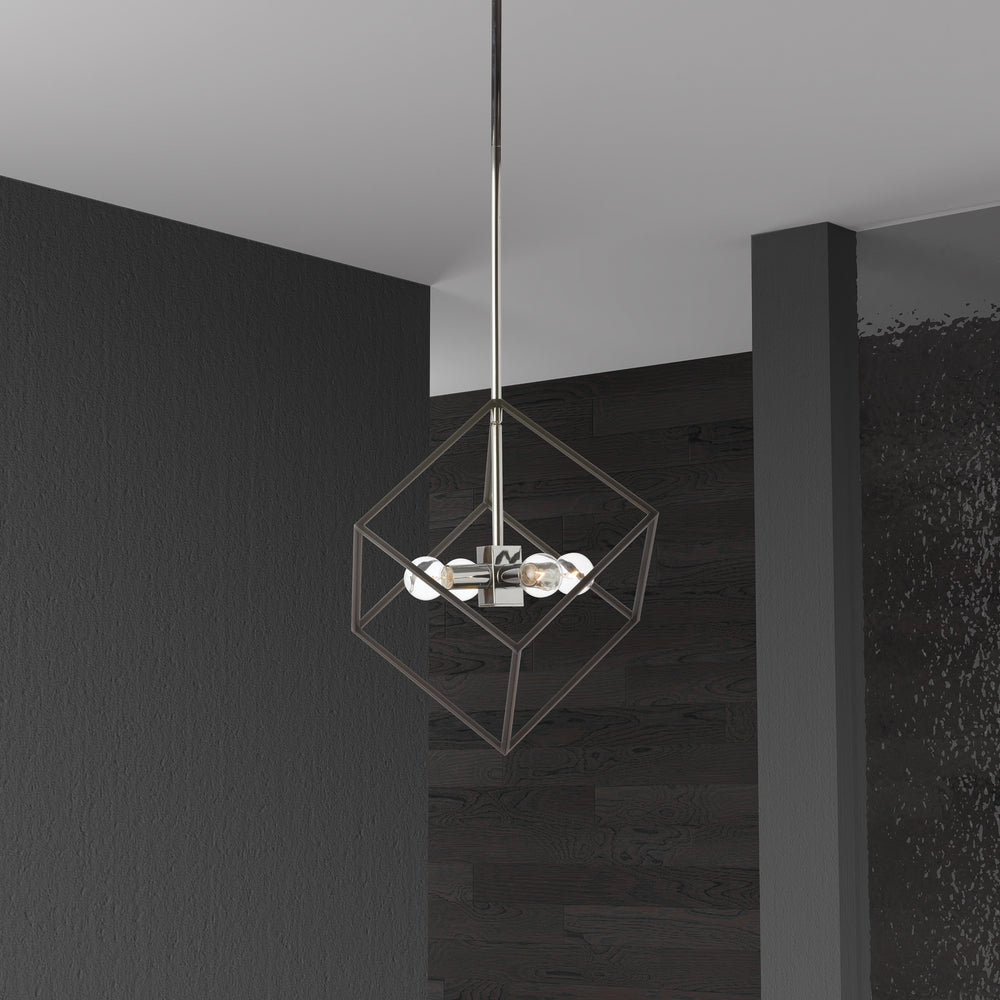 Dainolite Canada - KAP-144P-PC-MB - Four Light Pendant - Kappa - Polished Chrome