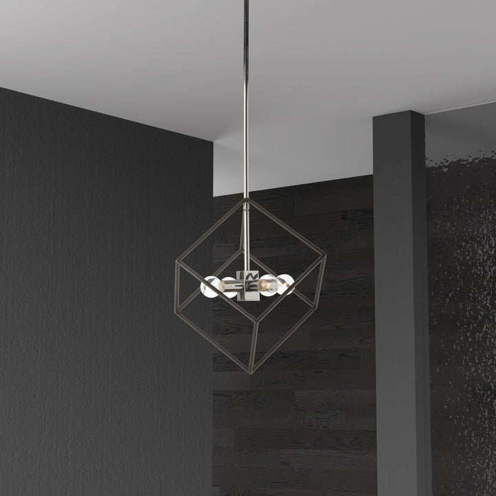 Dainolite Canada - KAP-144P-PC-MB - Four Light Pendant - Kappa - Polished Chrome