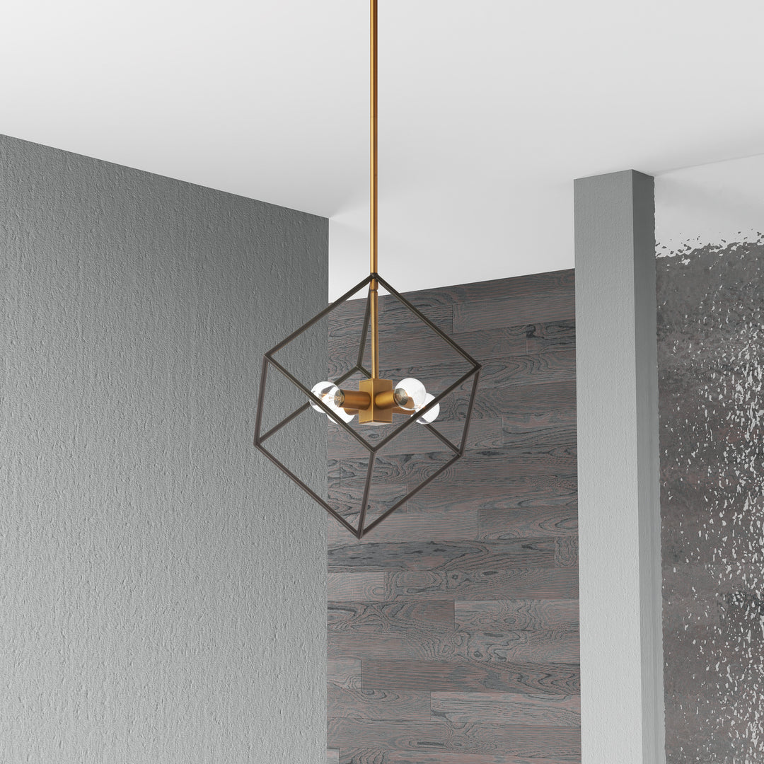 Dainolite Canada - KAP-144P-VB-MB - Four Light Pendant - Kappa - Vintage Bronze