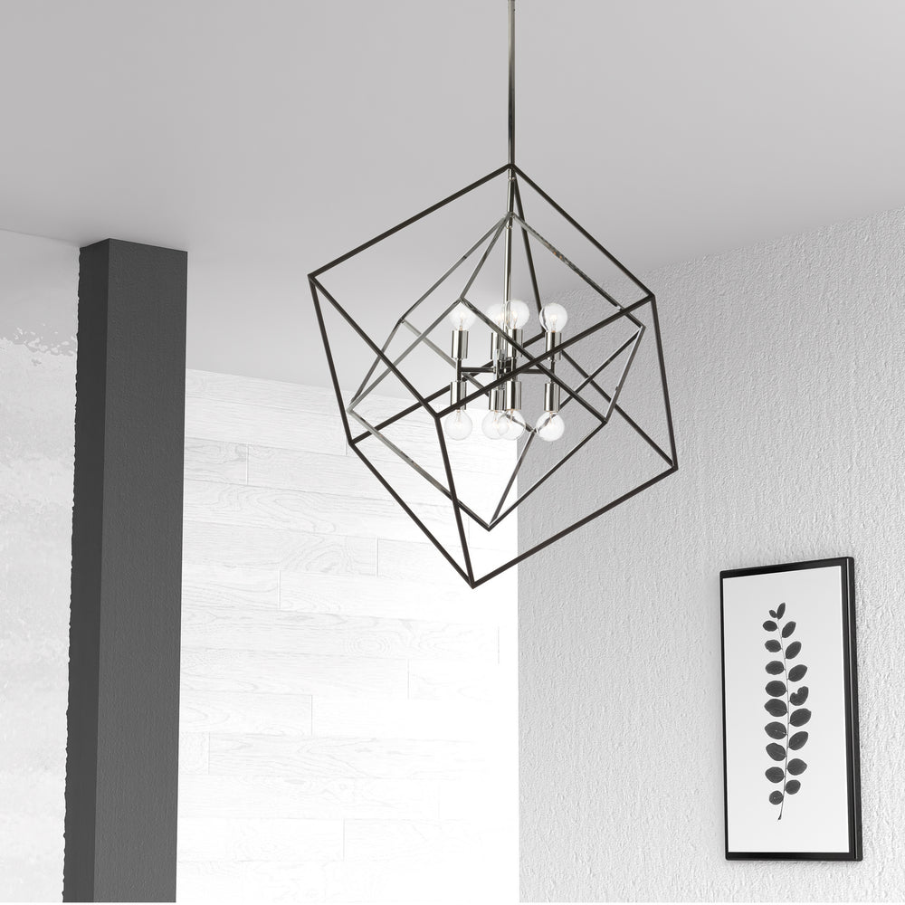 Dainolite Canada - KAP-278P-PC-MB - Eight Light Pendant - Kappa - Polished Chrome