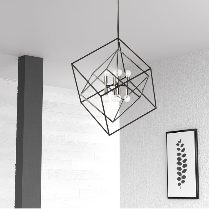 Dainolite Canada - KAP-278P-PC-MB - Eight Light Pendant - Kappa - Polished Chrome