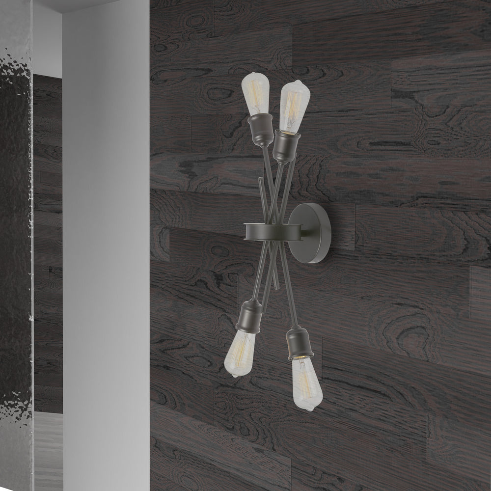 Dainolite Canada - NEB-194W-ES - Four Light Wall Sconce - Nebraska - Black