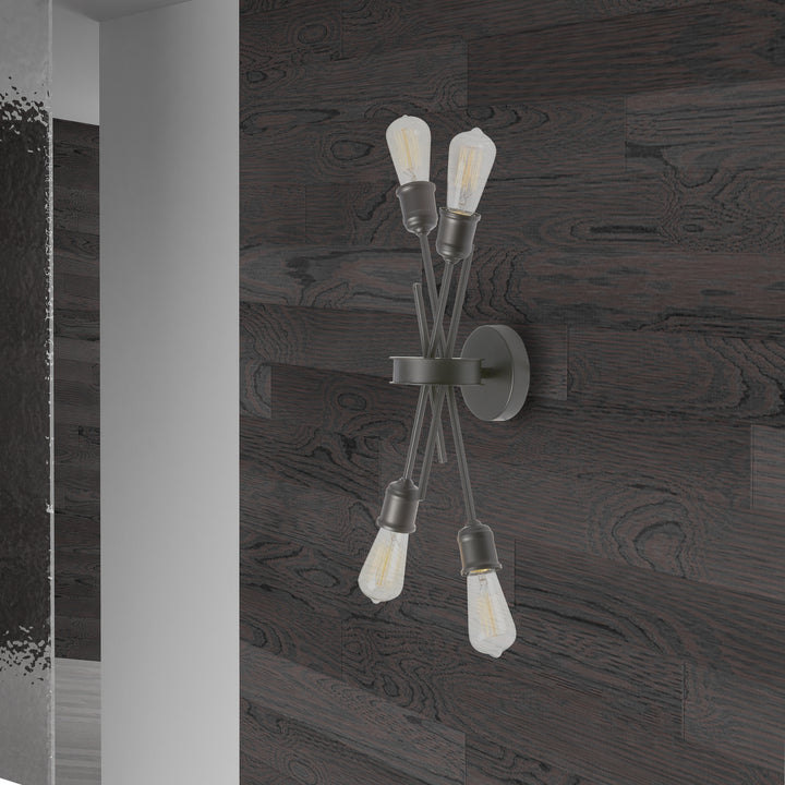 Dainolite Canada - NEB-194W-ES - Four Light Wall Sconce - Nebraska - Black