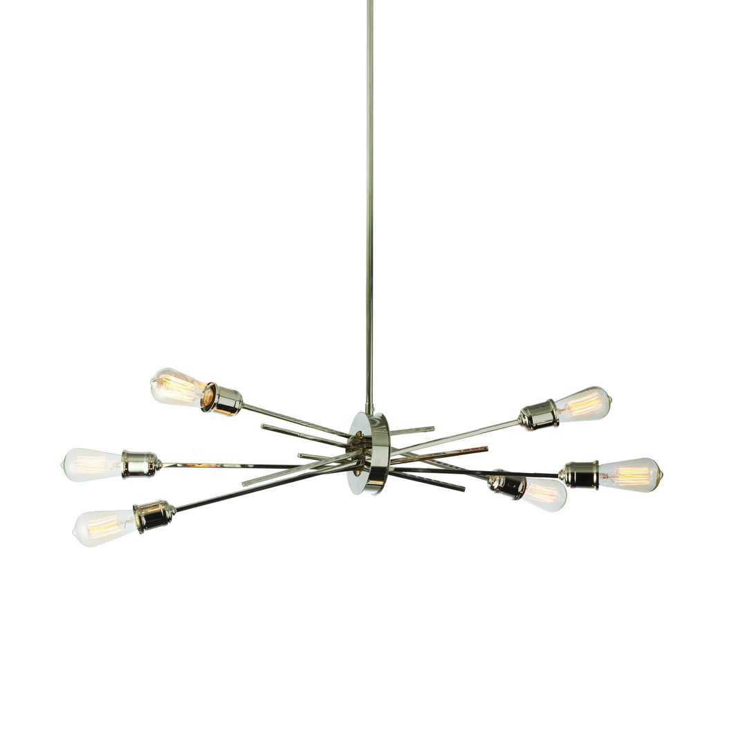 Nebraska Six Light Pendant in Polished Chrome - available from The Lighting Shoppe, trusted by Canadian homeowners