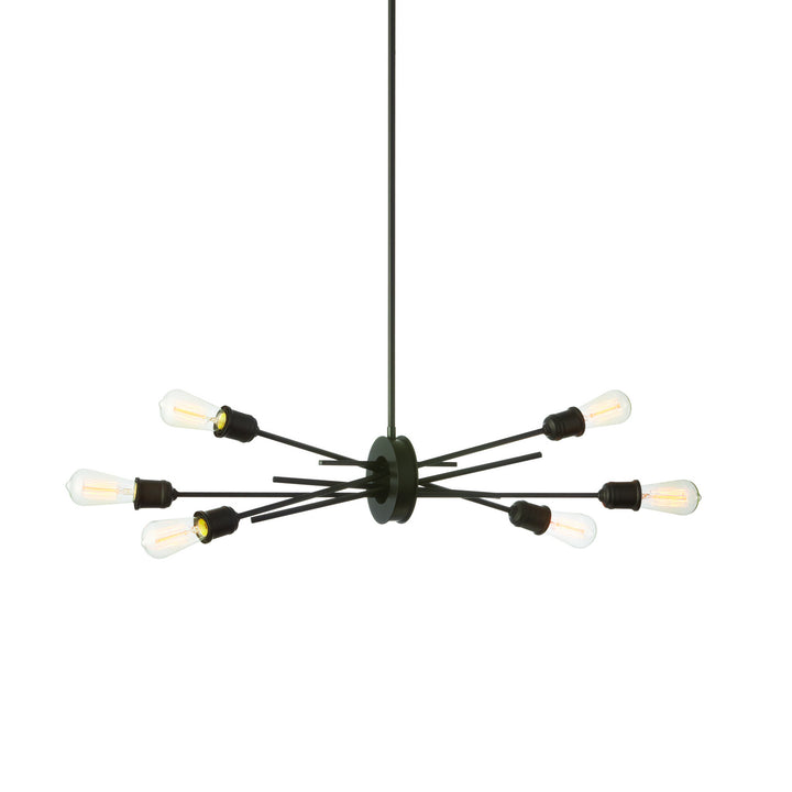 Nebraska Six Light Pendant in Black - available from The Lighting Shoppe, trusted by Canadian homeowners