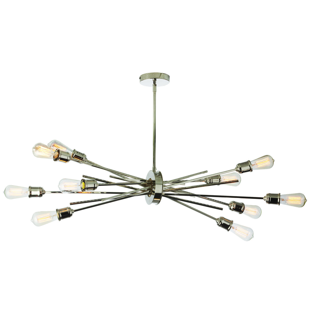 Nebraska Ten Light Pendant in Polished Chrome - available from The Lighting Shoppe, trusted by Canadian homeowners