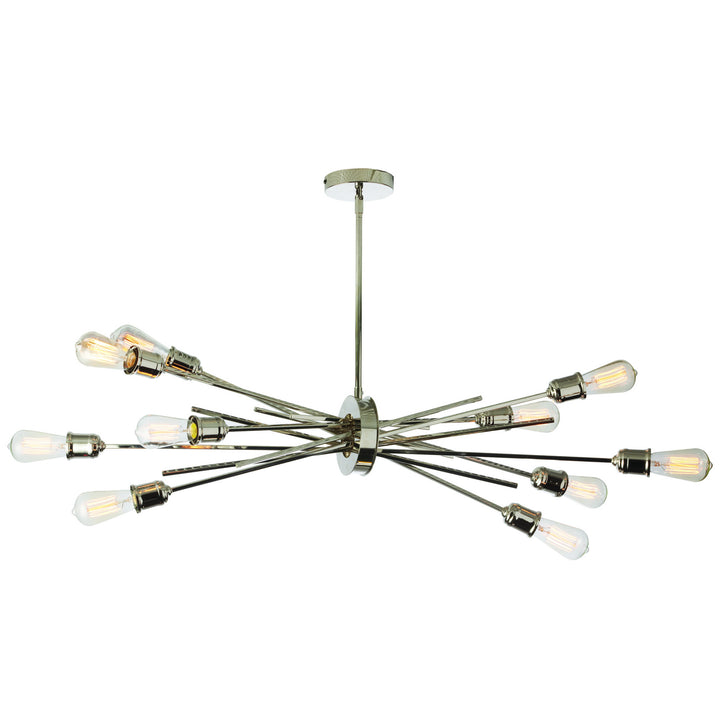 Nebraska Ten Light Pendant in Polished Chrome - available from The Lighting Shoppe, trusted by Canadian homeowners