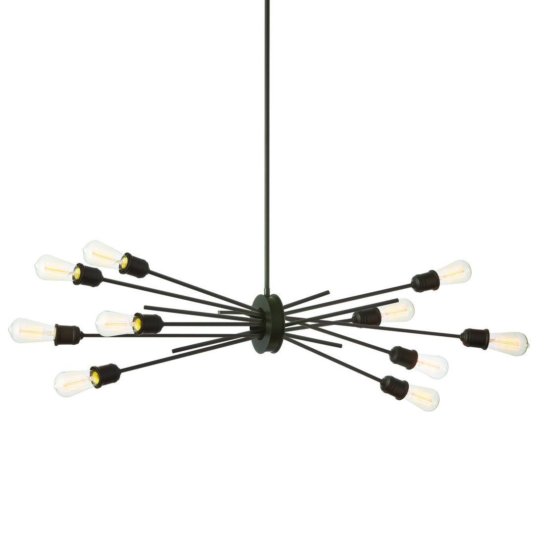 Nebraska Ten Light Pendant in Black - available from The Lighting Shoppe, trusted by Canadian homeowners