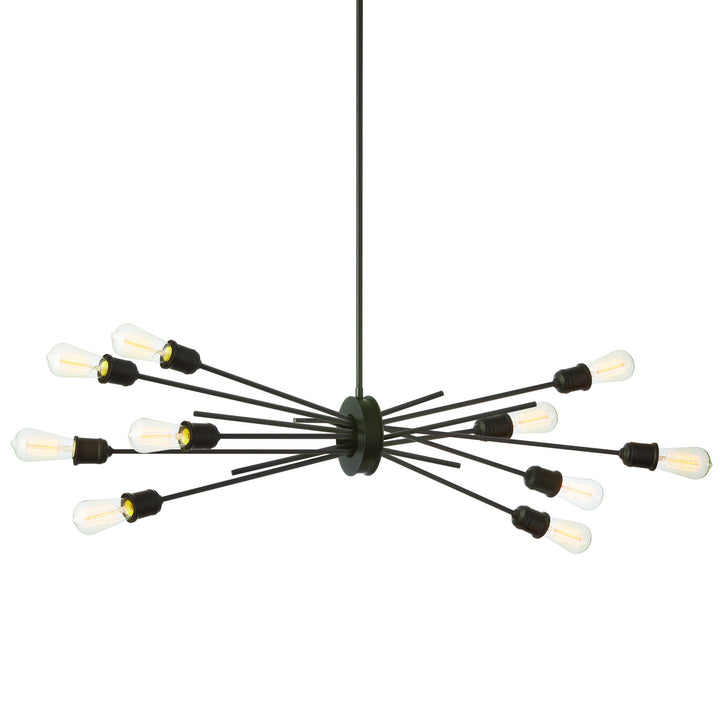 Nebraska Ten Light Pendant in Black - available from The Lighting Shoppe, trusted by Canadian homeowners