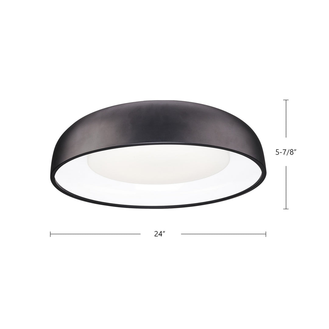 Kuzco Canada - FM13124-BK - LED Flush Mount - Beacon - Black