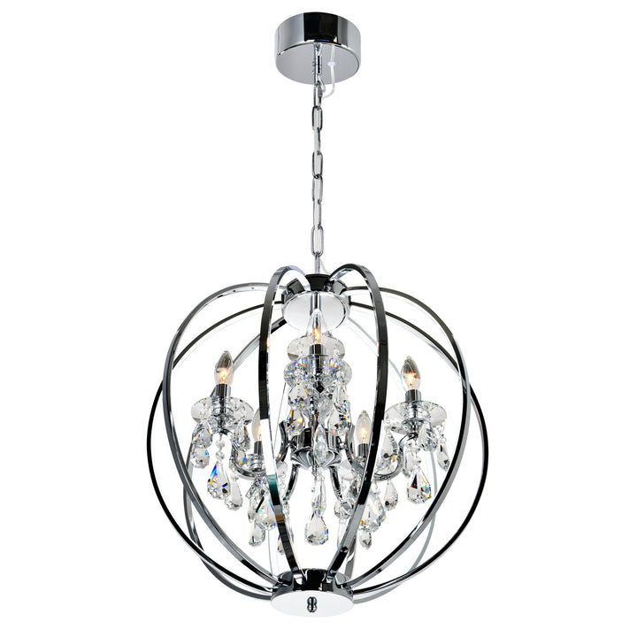 CWI Lighting Canada - 5025P22C-5 - Five Light Chandelier - Abia - Chrome