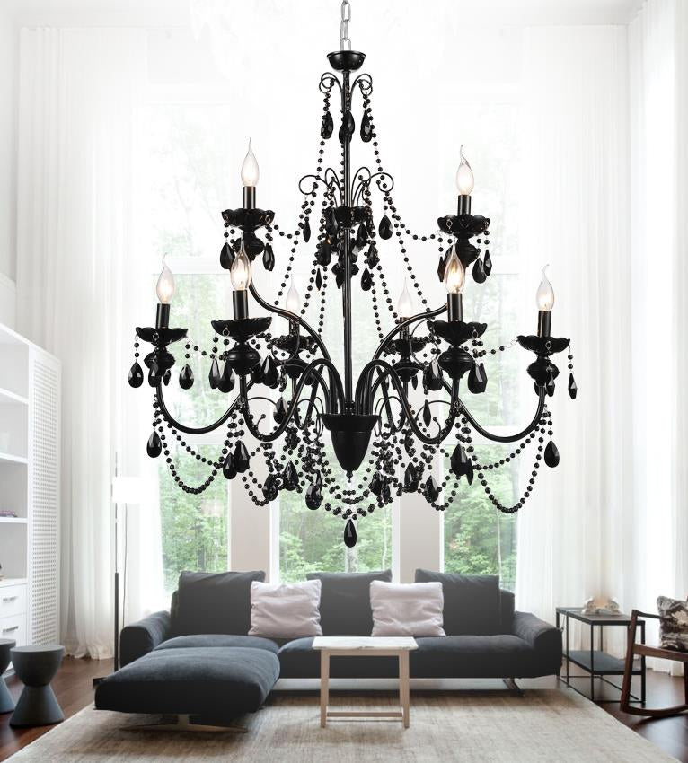 CWI Lighting Canada - 5095P32B-9 - Nine Light Chandelier - Keen - Black