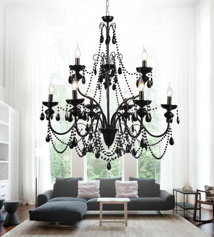 CWI Lighting Canada - 5095P32B-9 - Nine Light Chandelier - Keen - Black