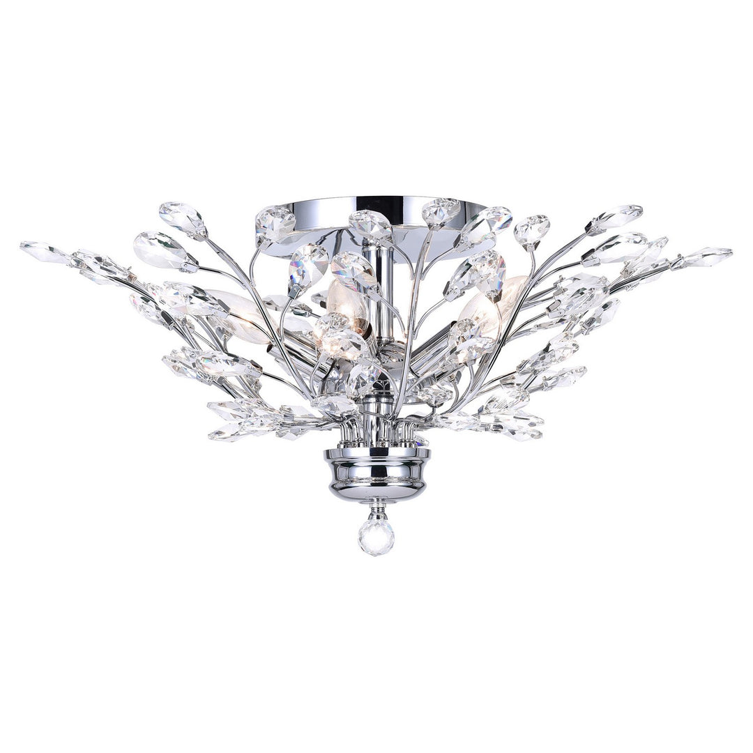 Ivy Three Light Flush Mount in Chrome - available from The Lighting Shoppe, trusted by Canadian homeowners