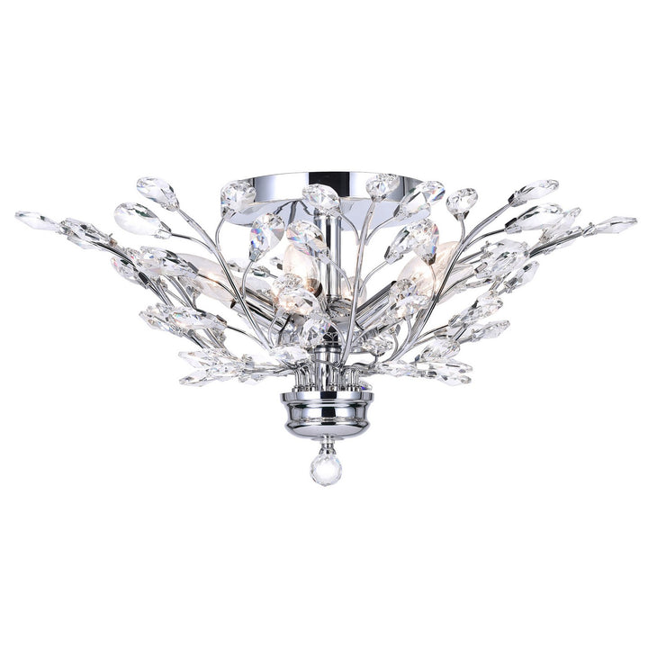 Ivy Six Light Flush Mount in Chrome - available from The Lighting Shoppe, trusted by Canadian homeowners