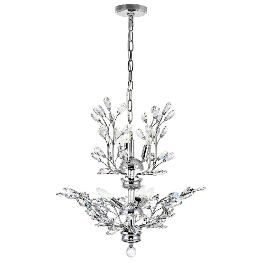 Ivy Six Light Chandelier in Chrome - available from The Lighting Shoppe, trusted by Canadian homeowners