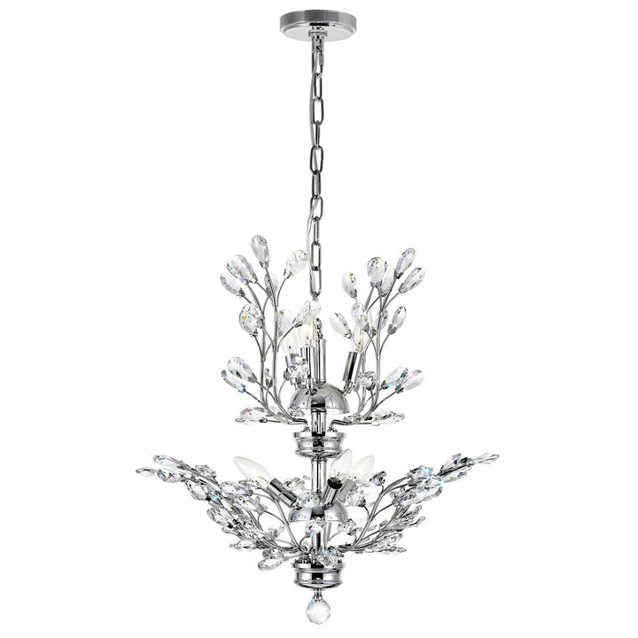 Ivy Six Light Chandelier in Chrome - available from The Lighting Shoppe, trusted by Canadian homeowners