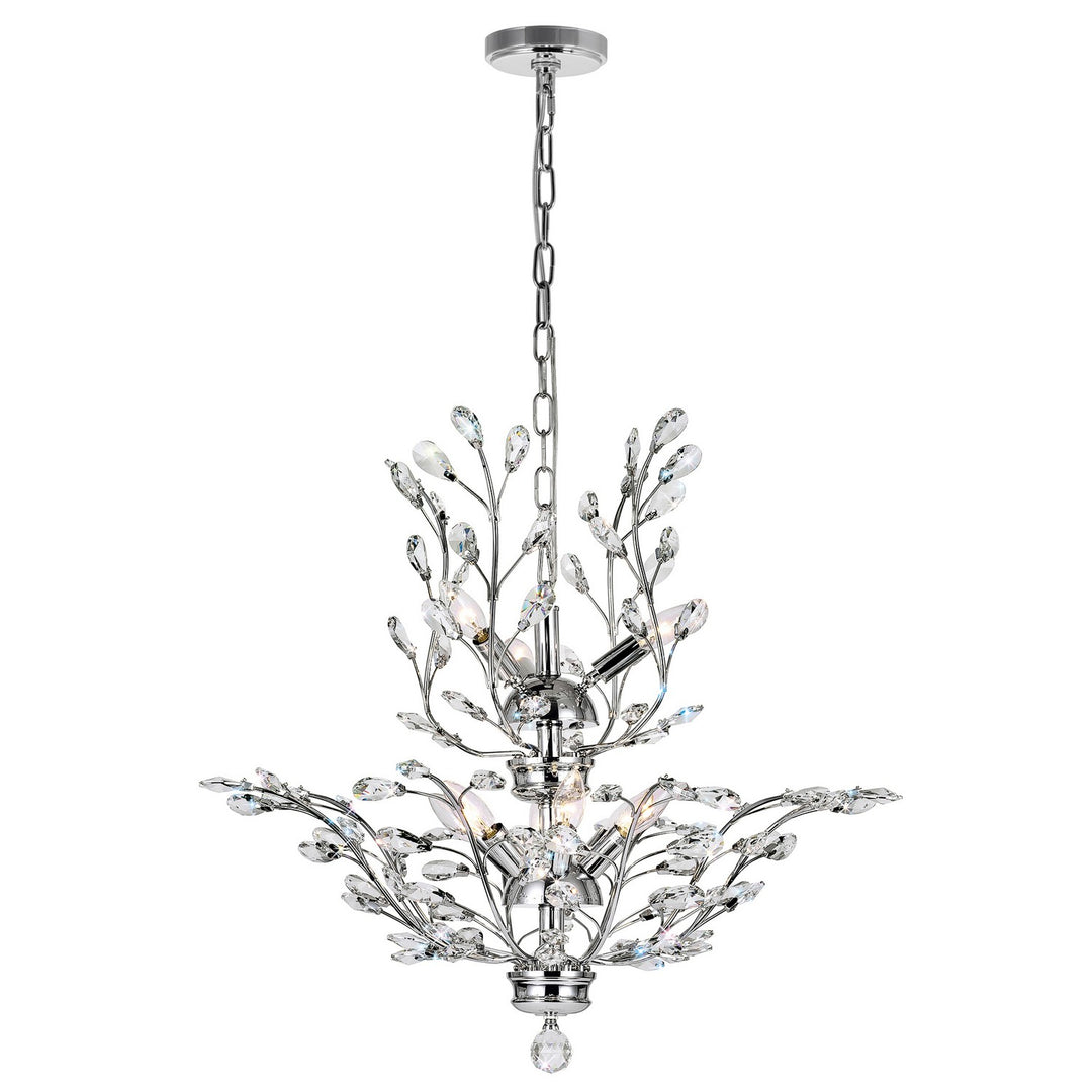 Ivy Nine Light Chandelier in Chrome - available from The Lighting Shoppe, trusted by Canadian homeowners