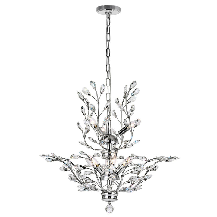 Ivy Nine Light Chandelier in Chrome - available from The Lighting Shoppe, trusted by Canadian homeowners