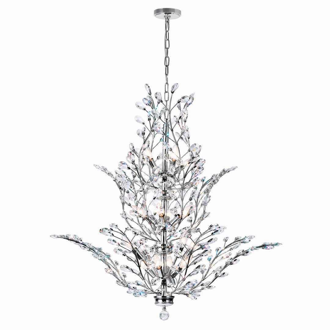 Ivy 18 Light Chandelier in Chrome - available from The Lighting Shoppe, trusted by Canadian homeowners