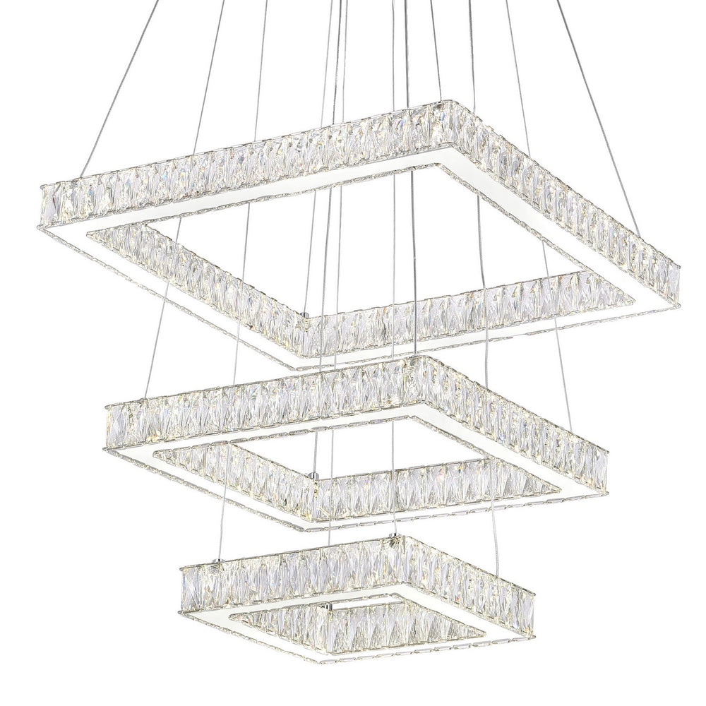 CWI Lighting Canada - 5635P21ST-3S (Clear) - LED Chandelier - Florence - Stainless Steel