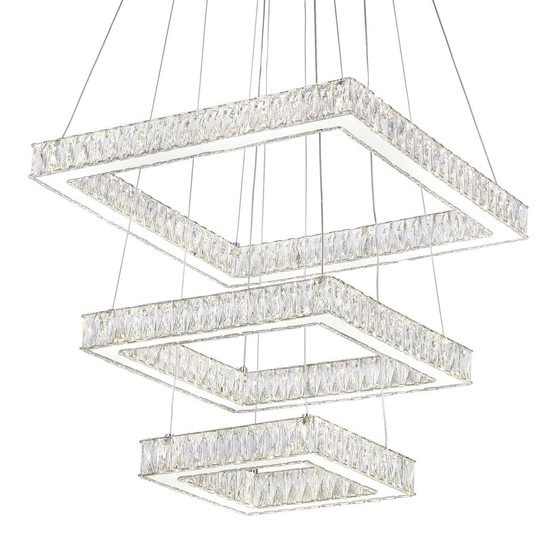 CWI Lighting Canada - 5635P21ST-3S (Clear) - LED Chandelier - Florence - Stainless Steel
