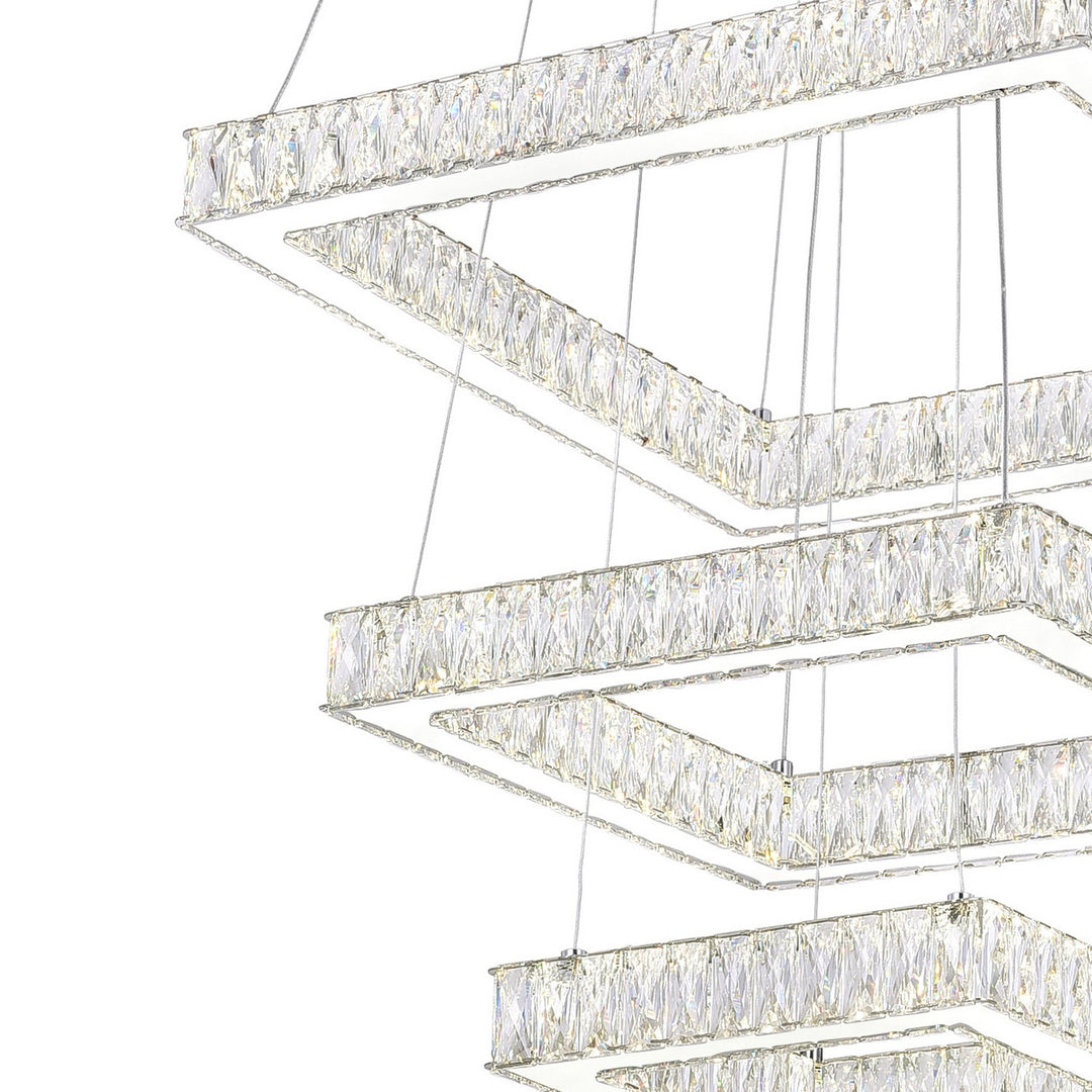 CWI Lighting Canada - 5635P21ST-3S (Clear) - LED Chandelier - Florence - Stainless Steel