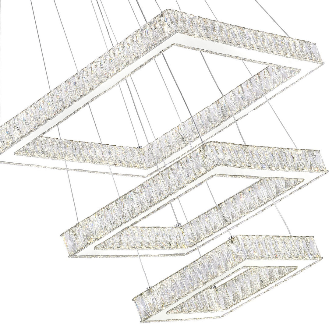 CWI Lighting Canada - 5635P21ST-3S (Clear) - LED Chandelier - Florence - Stainless Steel