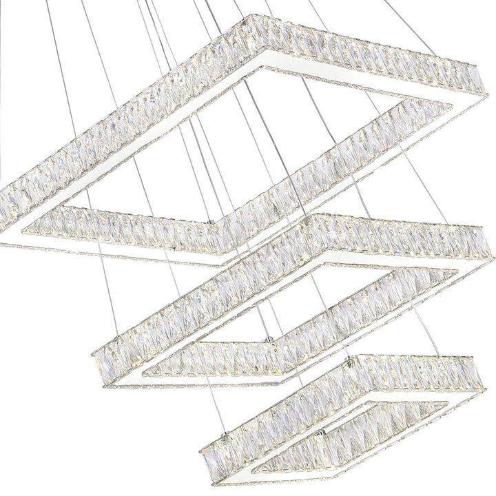 CWI Lighting Canada - 5635P21ST-3S (Clear) - LED Chandelier - Florence - Stainless Steel