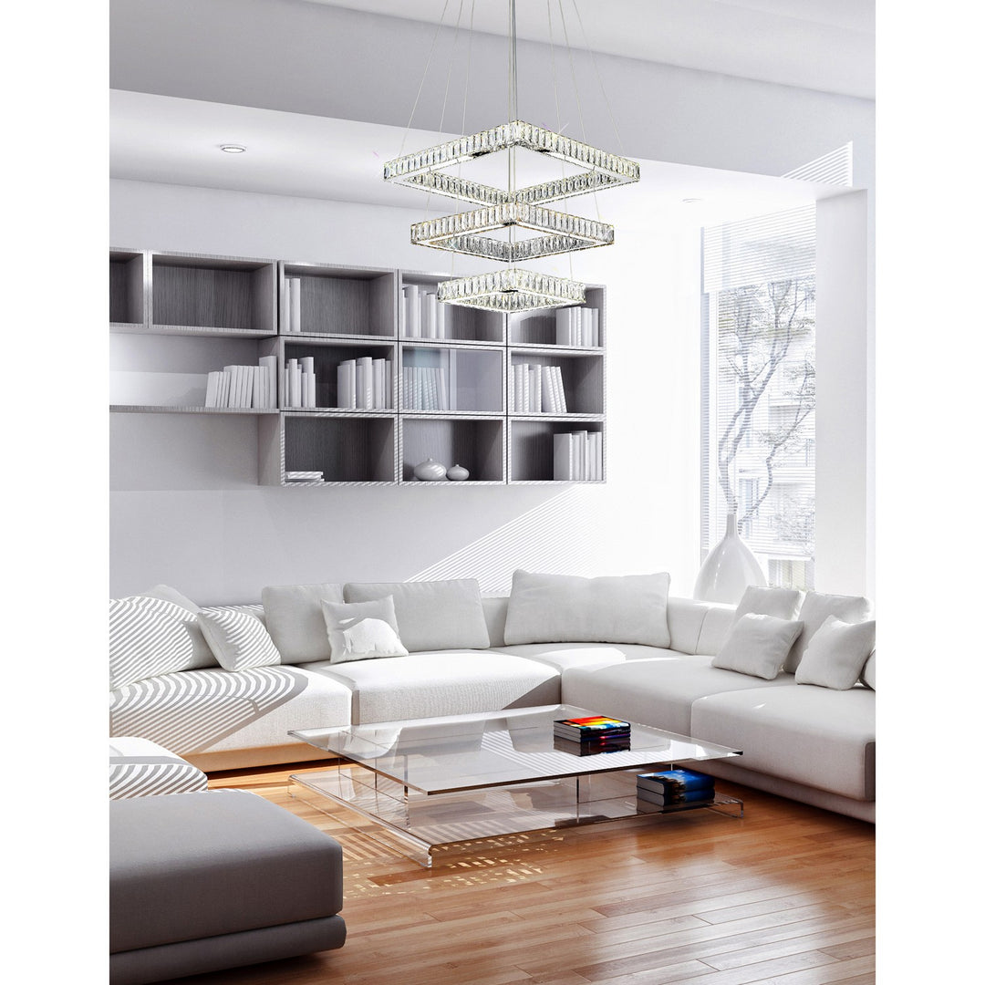 CWI Lighting Canada - 5635P21ST-3S (Clear) - LED Chandelier - Florence - Stainless Steel