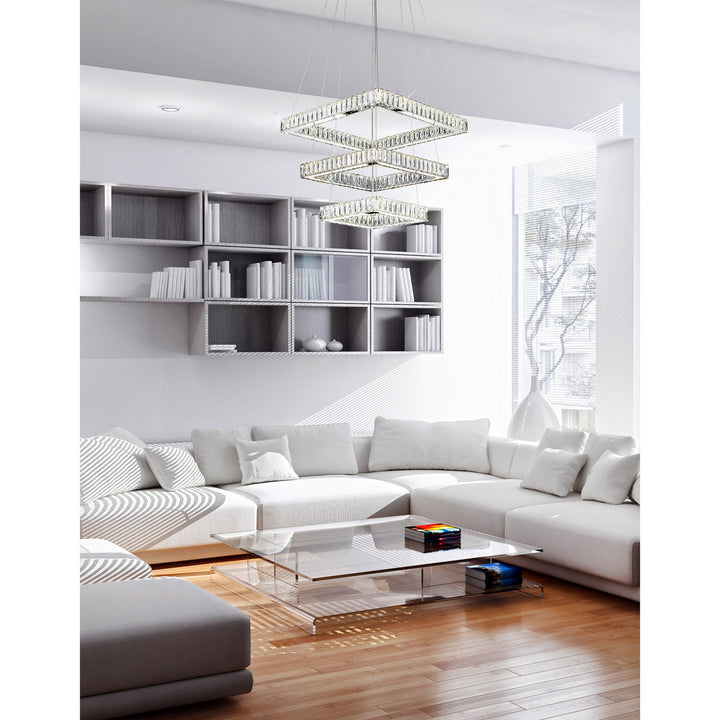 CWI Lighting Canada - 5635P21ST-3S (Clear) - LED Chandelier - Florence - Stainless Steel