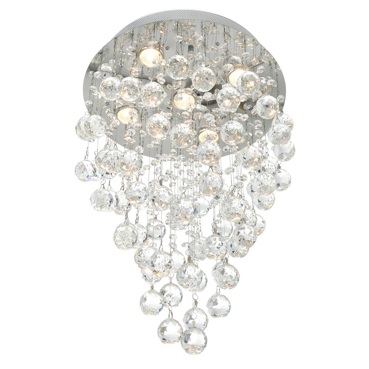 CWI Lighting Canada - 6601C16C - Five Light Flush Mount - Rain Drop - Chrome