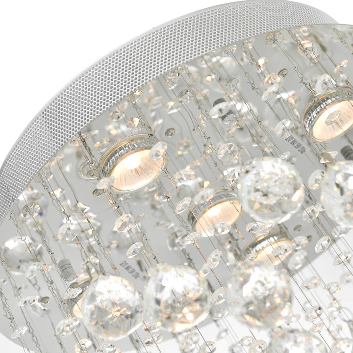CWI Lighting Canada - 6601C16C - Five Light Flush Mount - Rain Drop - Chrome