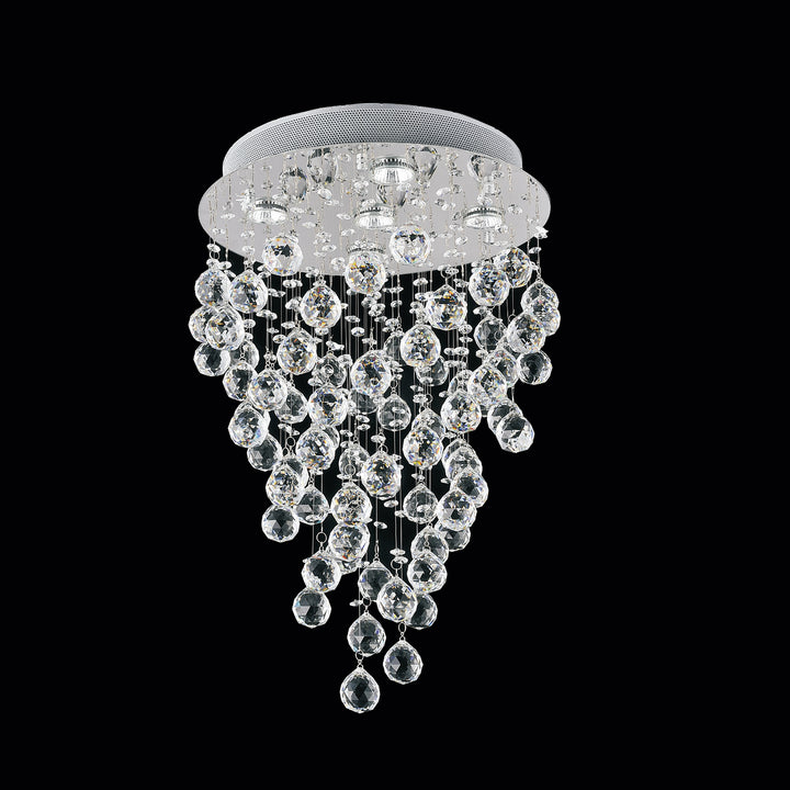 CWI Lighting Canada - 6601C16C - Five Light Flush Mount - Rain Drop - Chrome
