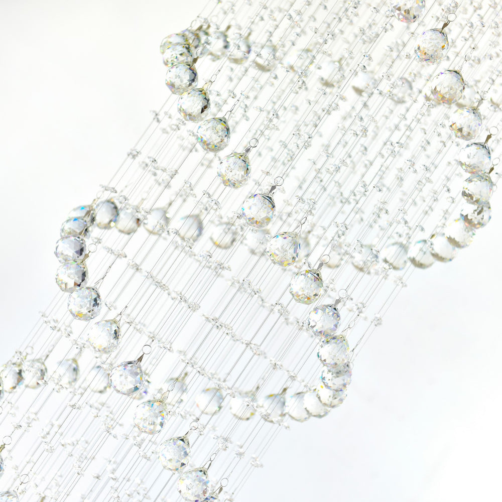 CWI Lighting Canada - 6606C24C - Nine Light Flush Mount - Double Spiral - Chrome