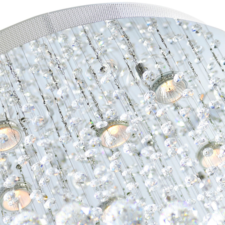 CWI Lighting Canada - 6606C24C - Nine Light Flush Mount - Double Spiral - Chrome