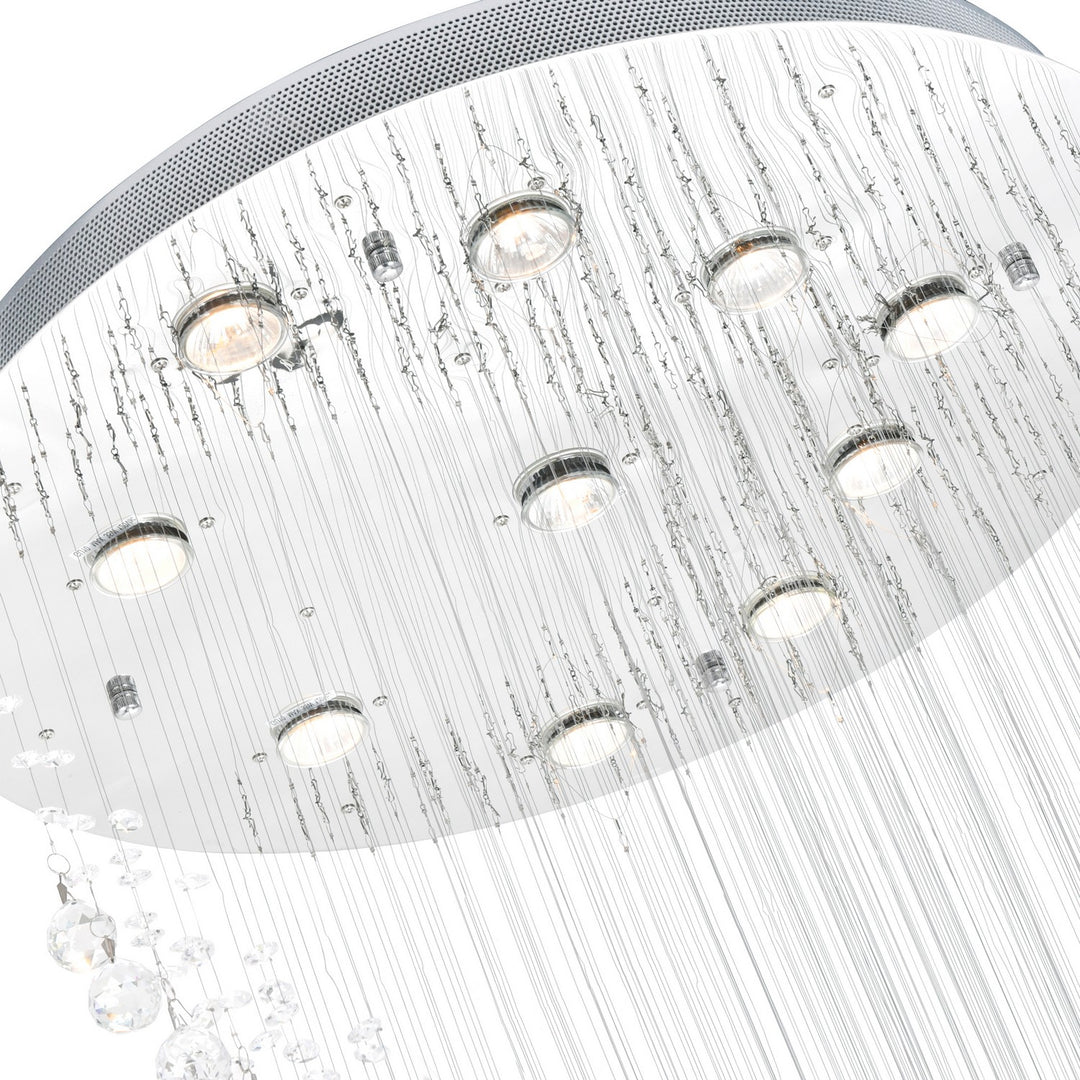 CWI Lighting Canada - 6629C26C - Ten Light Flush Mount - Ribbon - Chrome