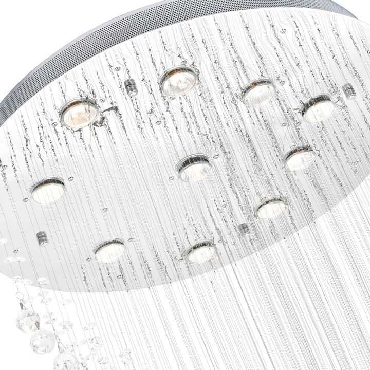 CWI Lighting Canada - 6629C26C - Ten Light Flush Mount - Ribbon - Chrome