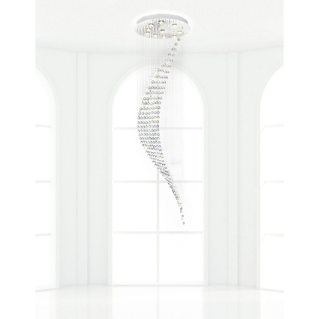CWI Lighting Canada - 6629C26C - Ten Light Flush Mount - Ribbon - Chrome
