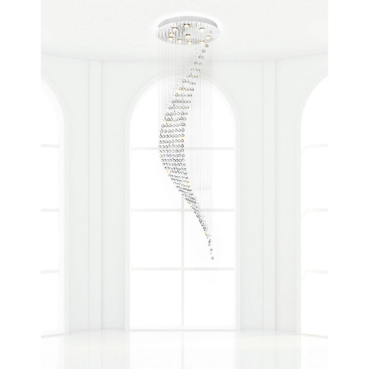 CWI Lighting Canada - 6629C26C - Ten Light Flush Mount - Ribbon - Chrome