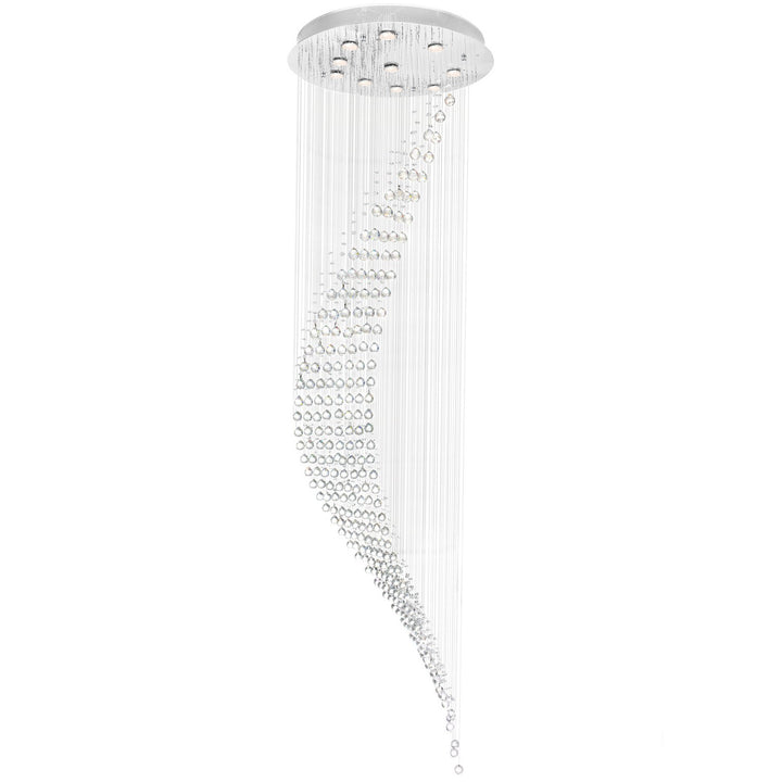 Ribbon Ten Light Flush Mount in Chrome - available from The Lighting Shoppe, trusted by Canadian homeowners