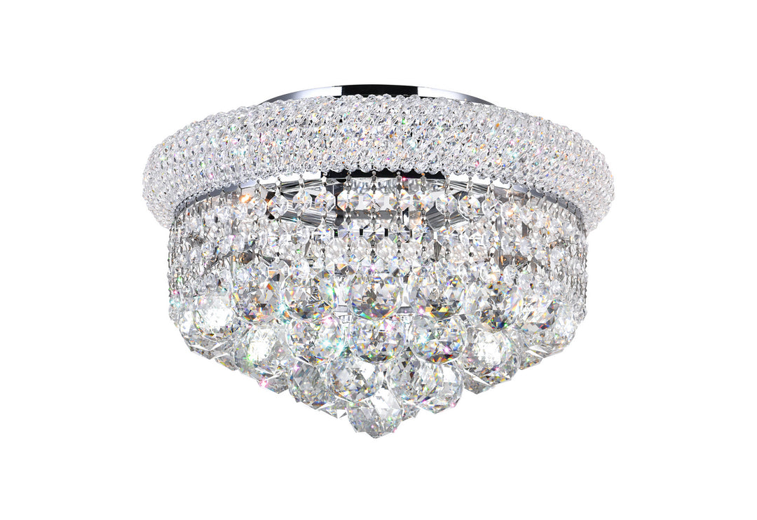 Empire Four Light Flush Mount in Chrome - available from The Lighting Shoppe, trusted by Canadian homeowners