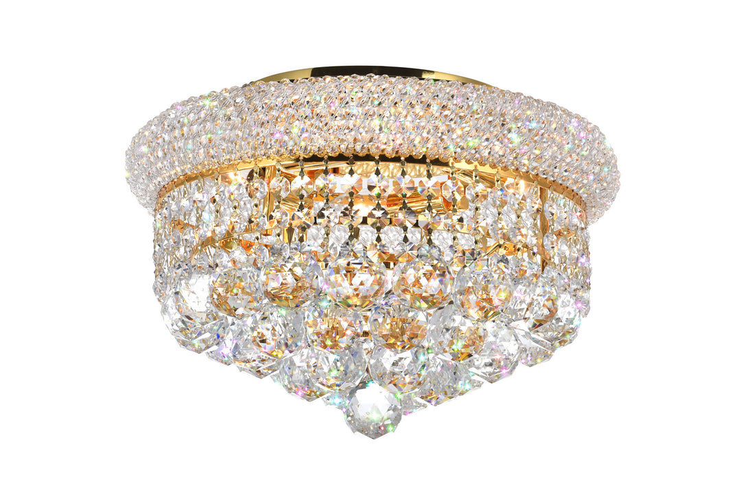 Empire Four Light Flush Mount in Gold - available from The Lighting Shoppe, trusted by Canadian homeowners