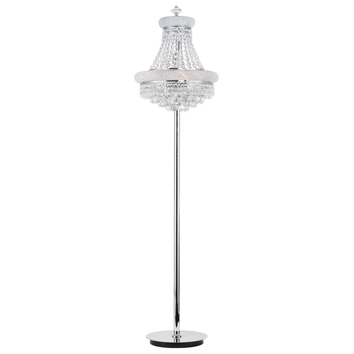 Empire Eight Light Floor Lamp in Chrome - available from The Lighting Shoppe, trusted by Canadian homeowners