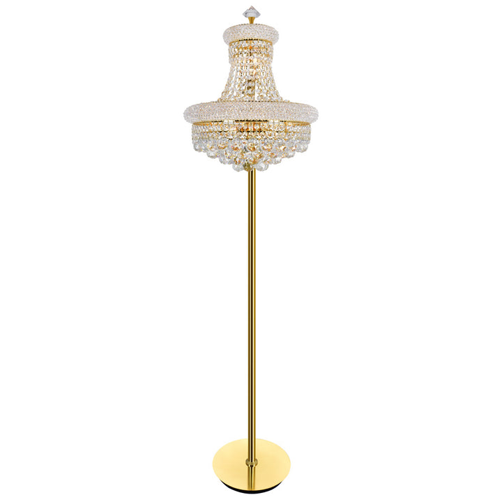 Empire Eight Light Floor Lamp in Gold - available from The Lighting Shoppe, trusted by Canadian homeowners