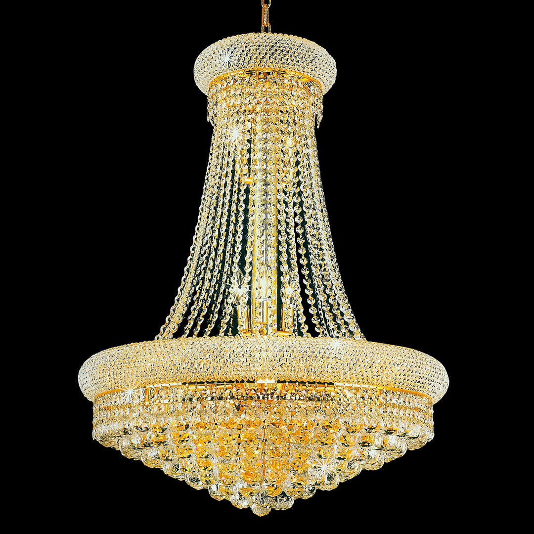 Empire 14 Light Chandelier in Gold - available from The Lighting Shoppe, trusted by Canadian homeowners