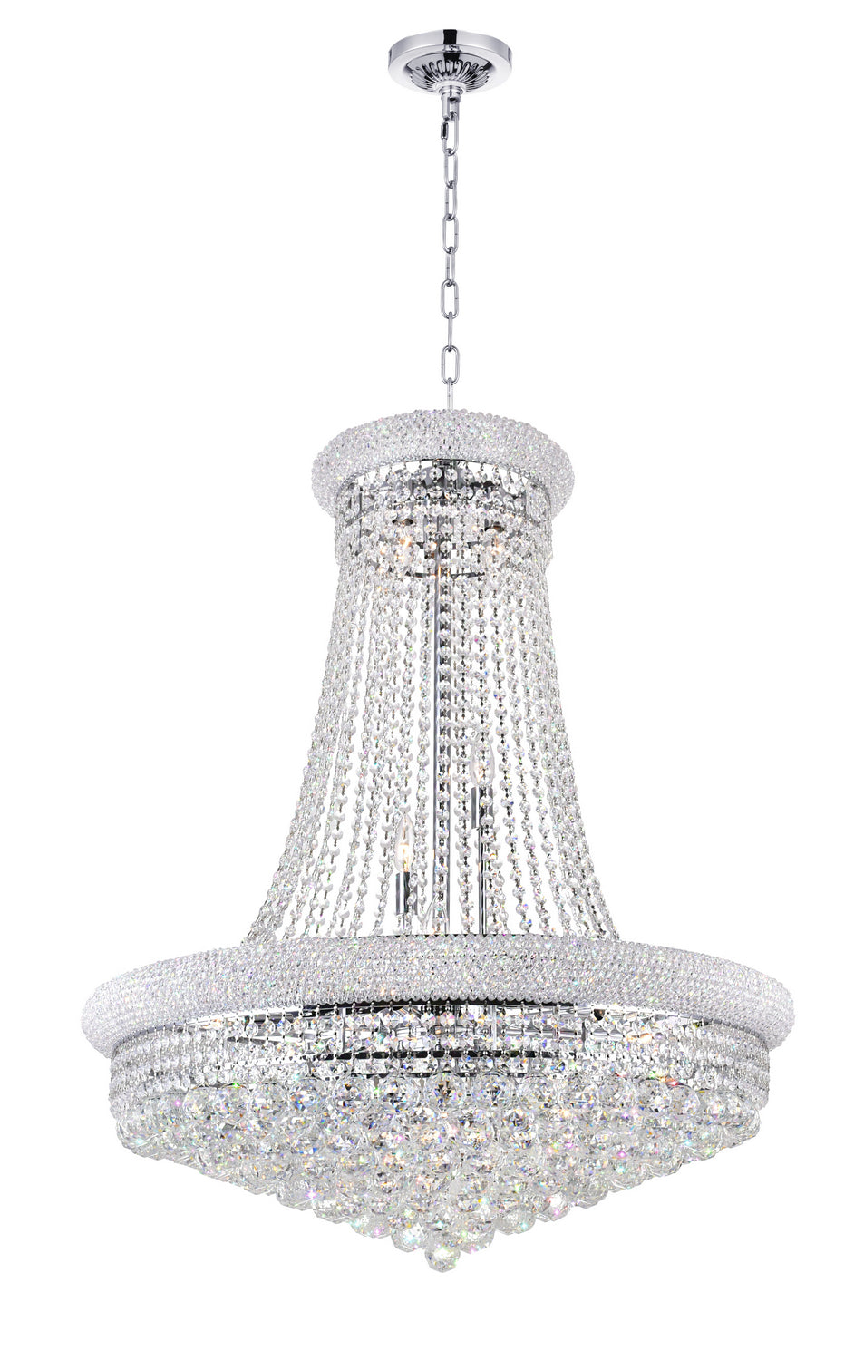 Empire 19 Light Chandelier in Chrome - available from The Lighting Shoppe, trusted by Canadian homeowners