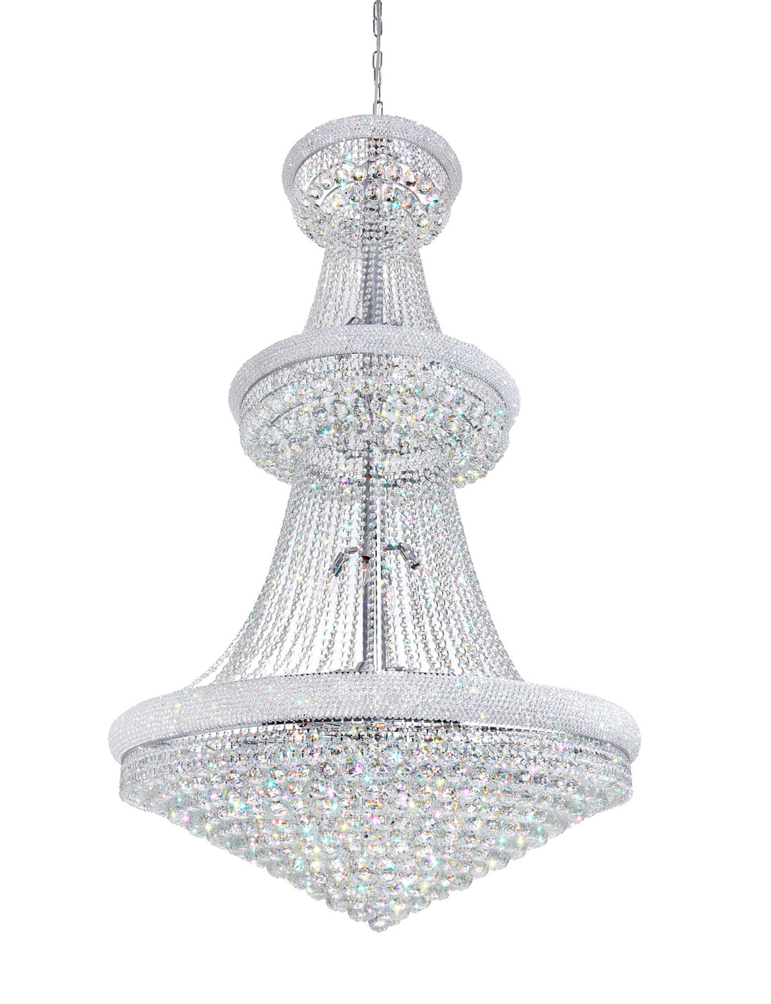 Empire 38 Light Chandelier in Chrome - available from The Lighting Shoppe, trusted by Canadian homeowners